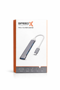 Speed-X Type-C To 4 Port Usb Hubb