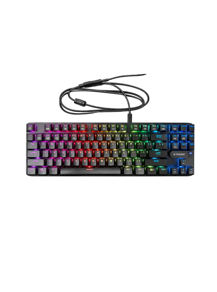E-YOOSO RGB Wired Mechanical Keyboard Brown Switches 80%