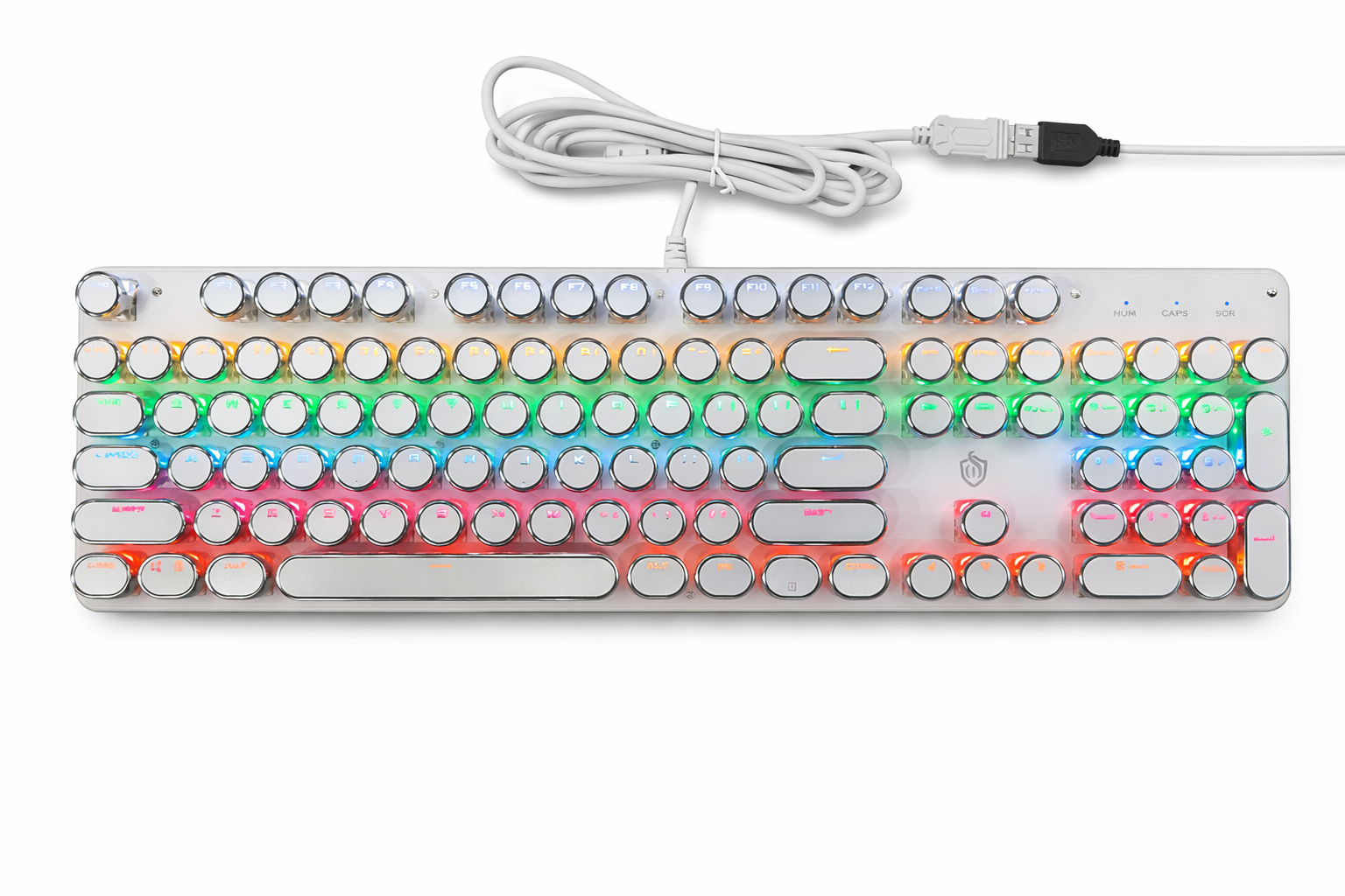 RGB Round Button Mechanical Keyboard
