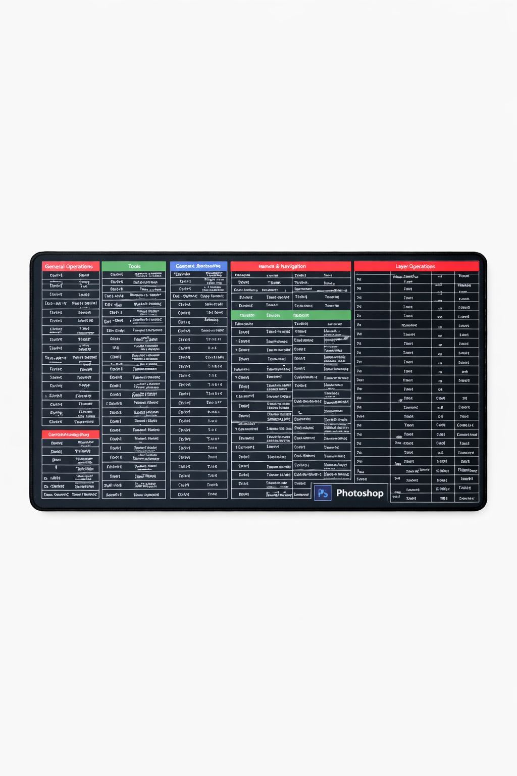 Key Mouse Pad 2.5 FT Black/Map/Short keys