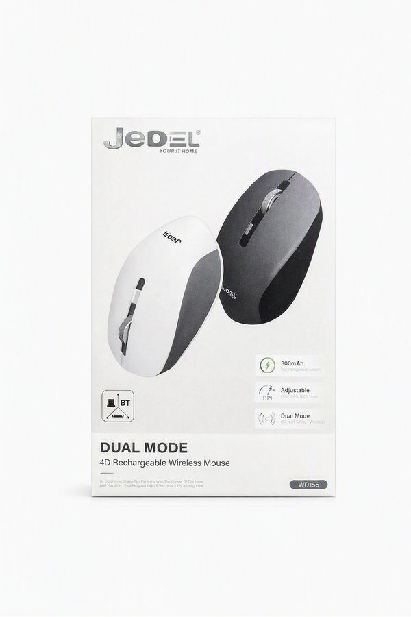 JEDEL WD156 Dual Mode 4D Rechargeable Wireless Mouse